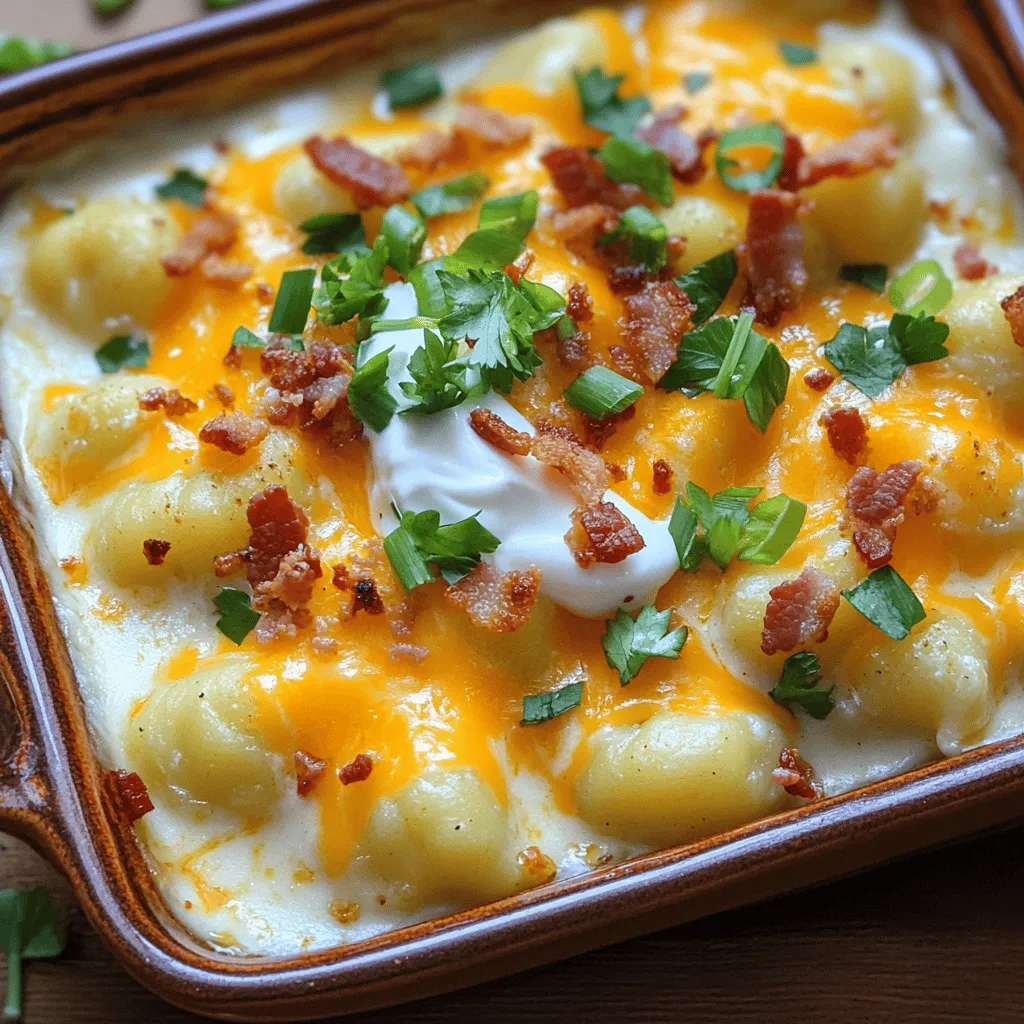 Loaded Baked Potato Gnocchi Flavorful and Comforting Dish