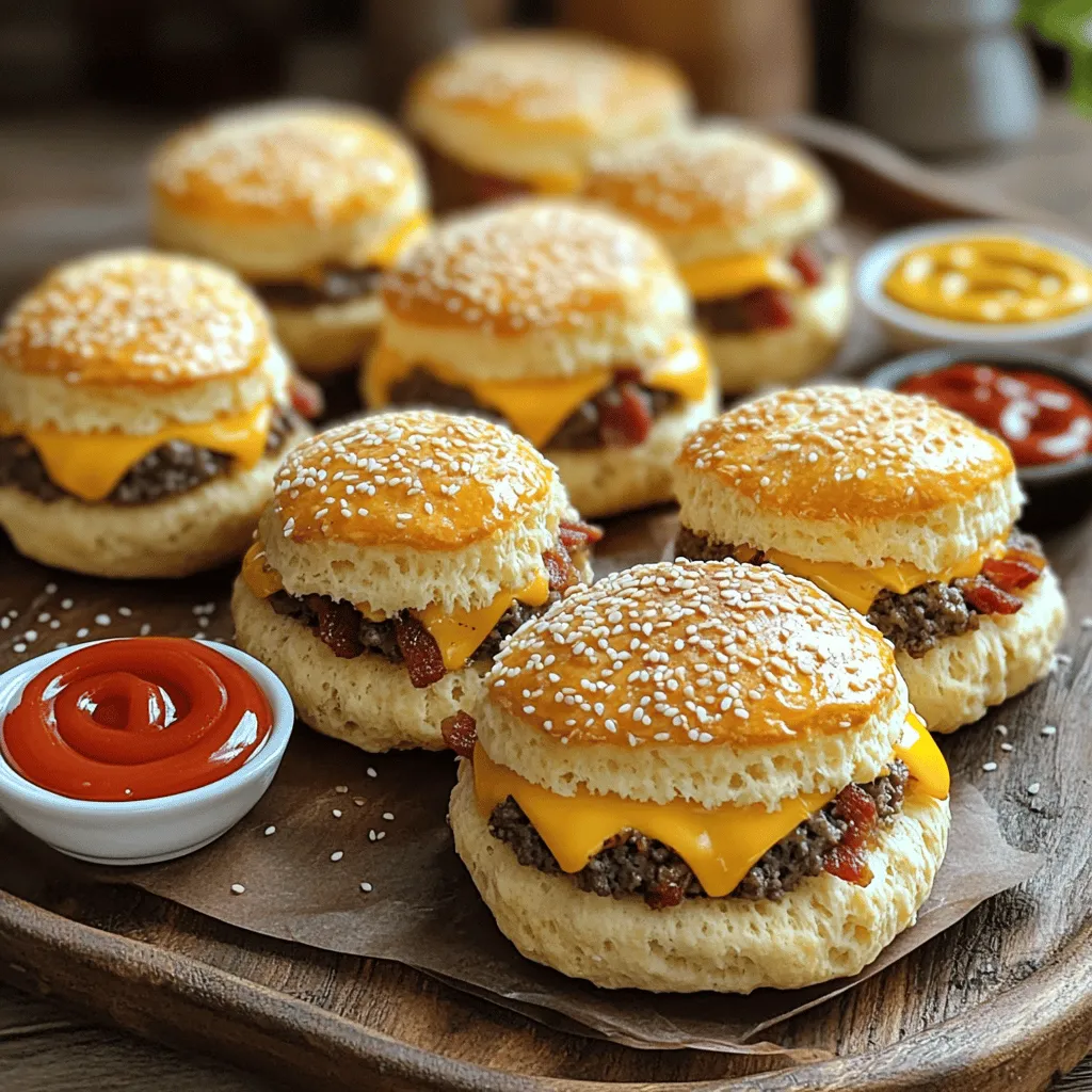 Beef bacon cheeseburger bombs are tasty bites filled with all your favorite flavors. They combine ground beef, cheese, and crispy bacon, all wrapped in soft biscuit dough. Each bite packs a punch of savory goodness.