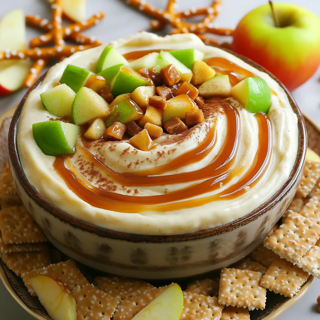 Caramel Apple Cheesecake Dip Tasty and Easy Delight
