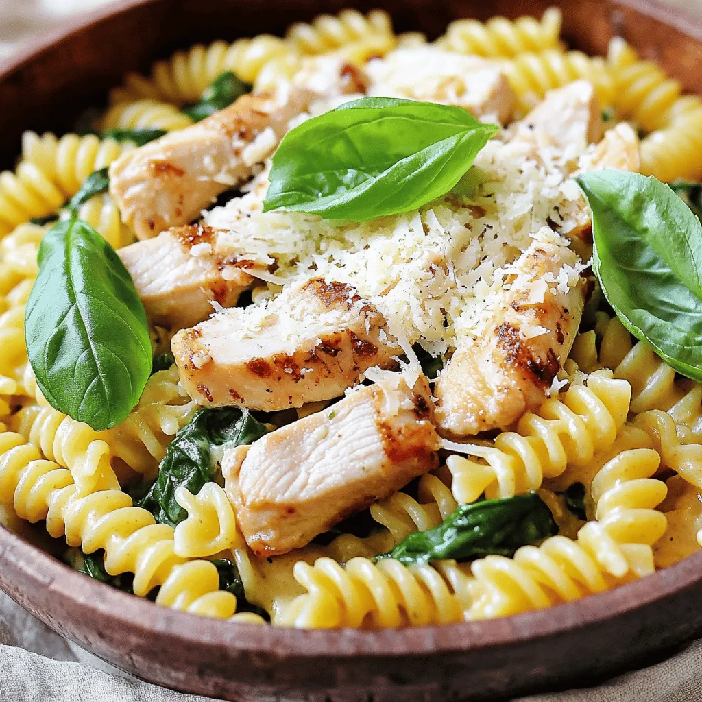 Creamy Asiago Chicken Pasta Recipe