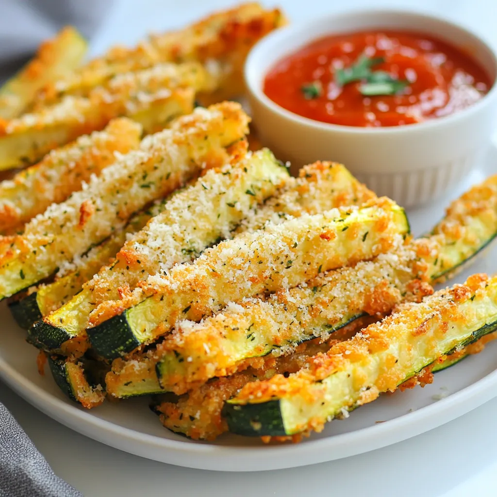 Air Fryer Parmesan Zucchini Fries Tasty and Crunchy Snack