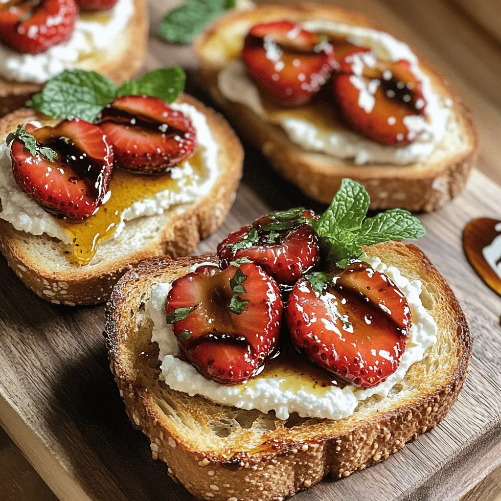 - Fresh strawberries (1 cup) - Ricotta cheese (1 cup) - Heavy cream (2 tablespoons)