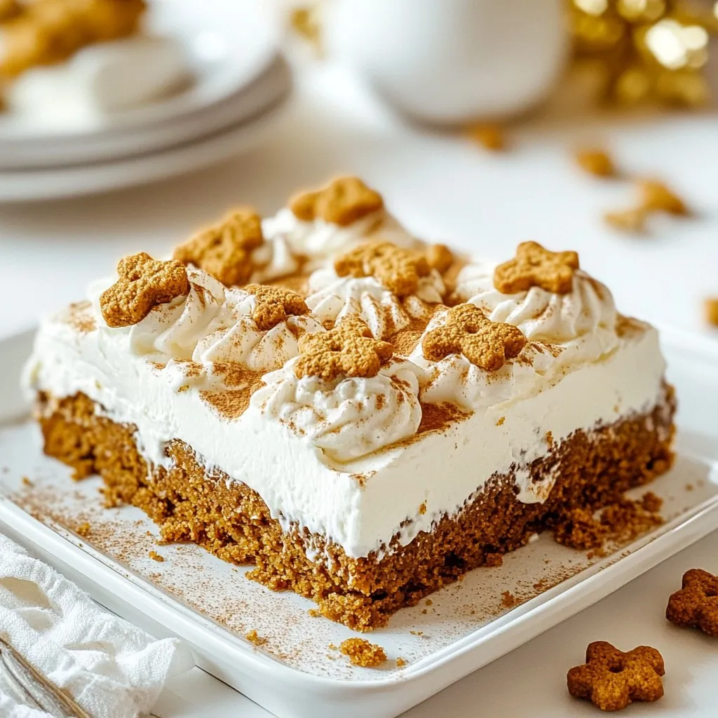 Gingerbread Poke Cake Rich and Flavorful Festive Treat