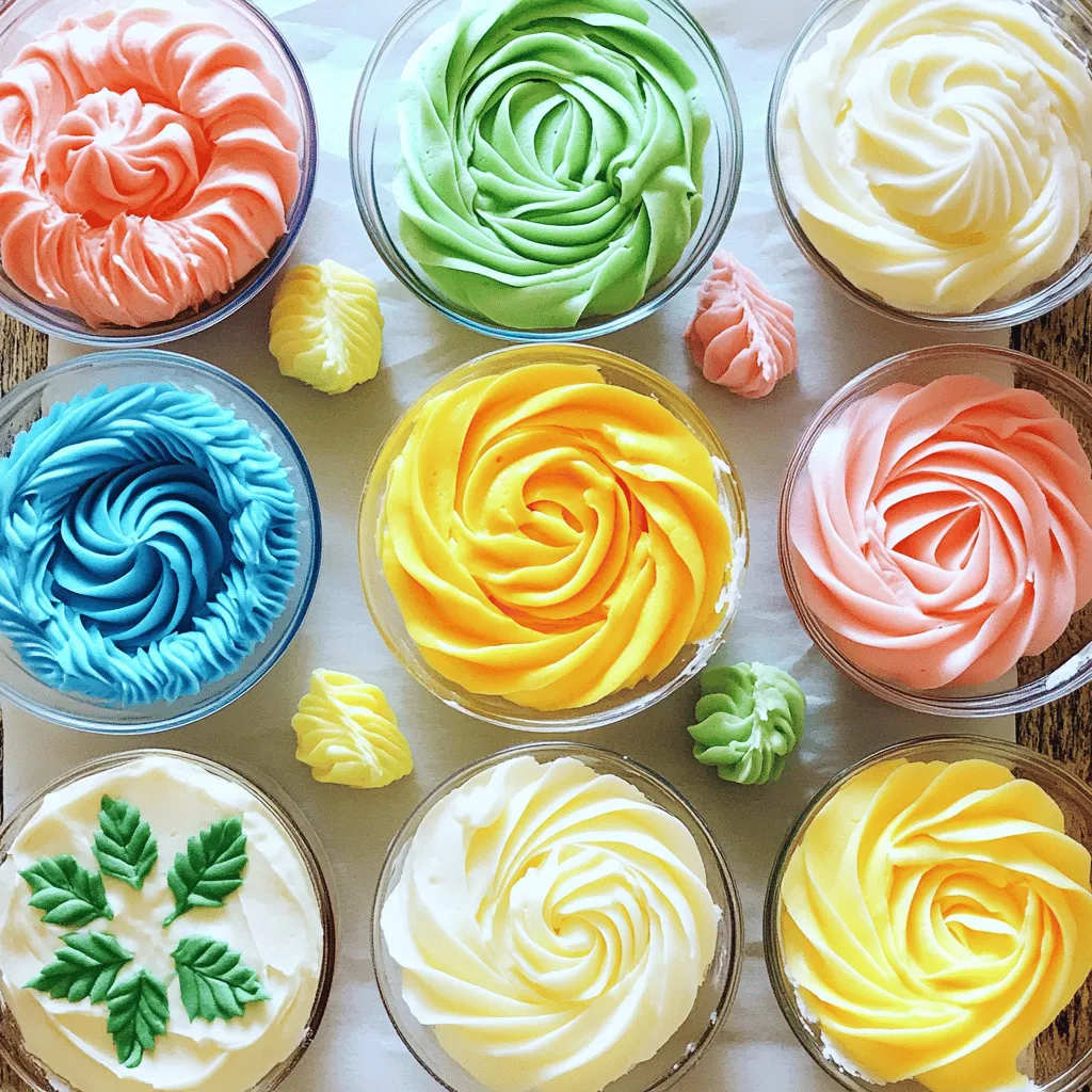 To create fun and tasty piping, you need key ingredients. Here’s what you’ll need: - 2 cups unsalted butter, softened - 4 cups powdered sugar - 1/4 cup heavy cream - 2 teaspoons vanilla extract - Food coloring (various colors)