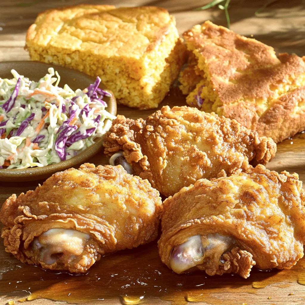 To make crispy fried chicken, you need a few key items: