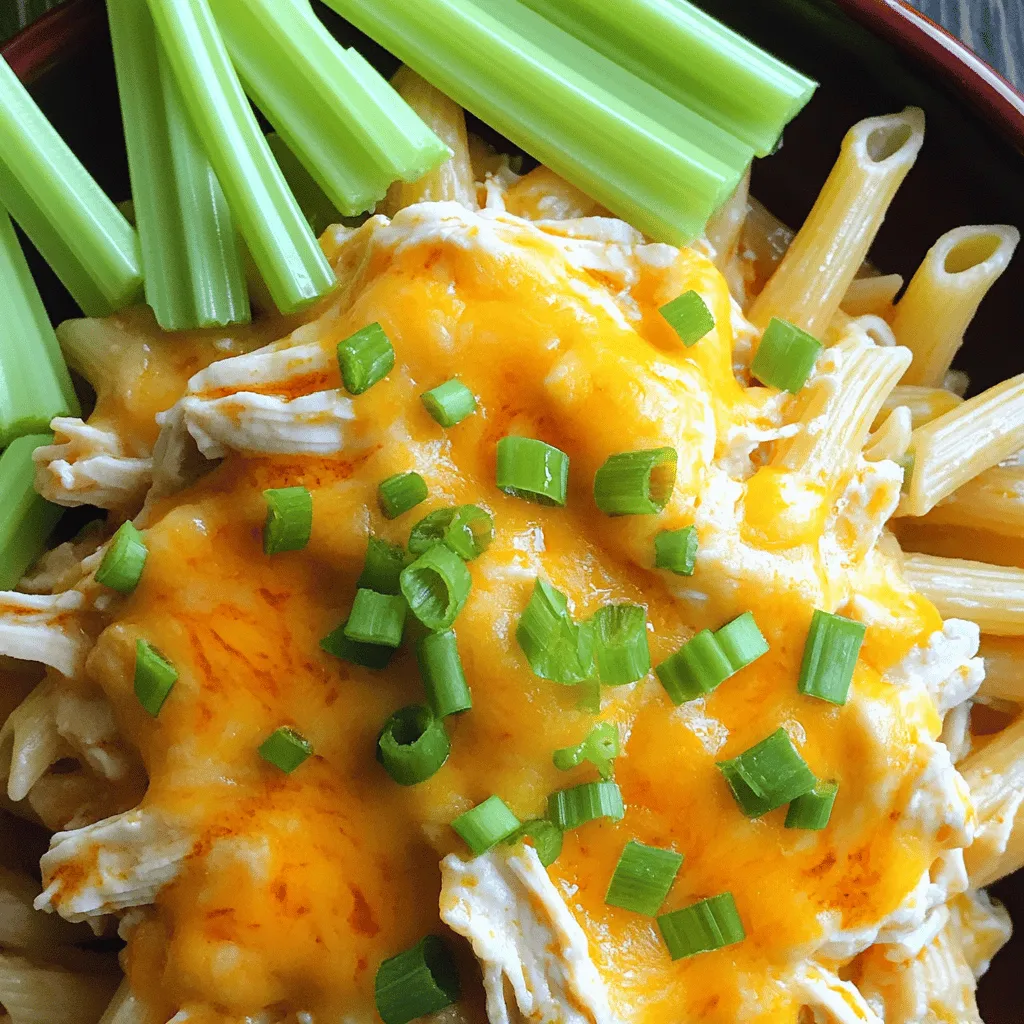 Crock Pot Buffalo Chicken Pasta Simple and Tasty Meal