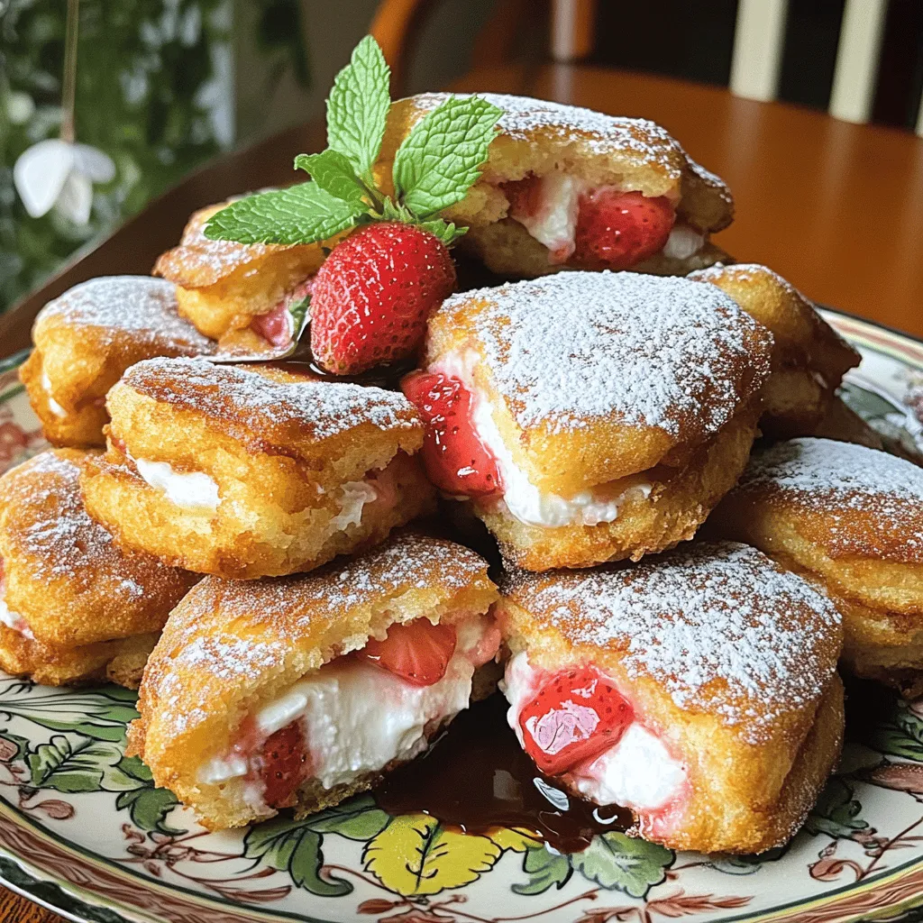 Making fried strawberry cheesecake sandwiches is easy and fun. You will need some simple ingredients to get started.
