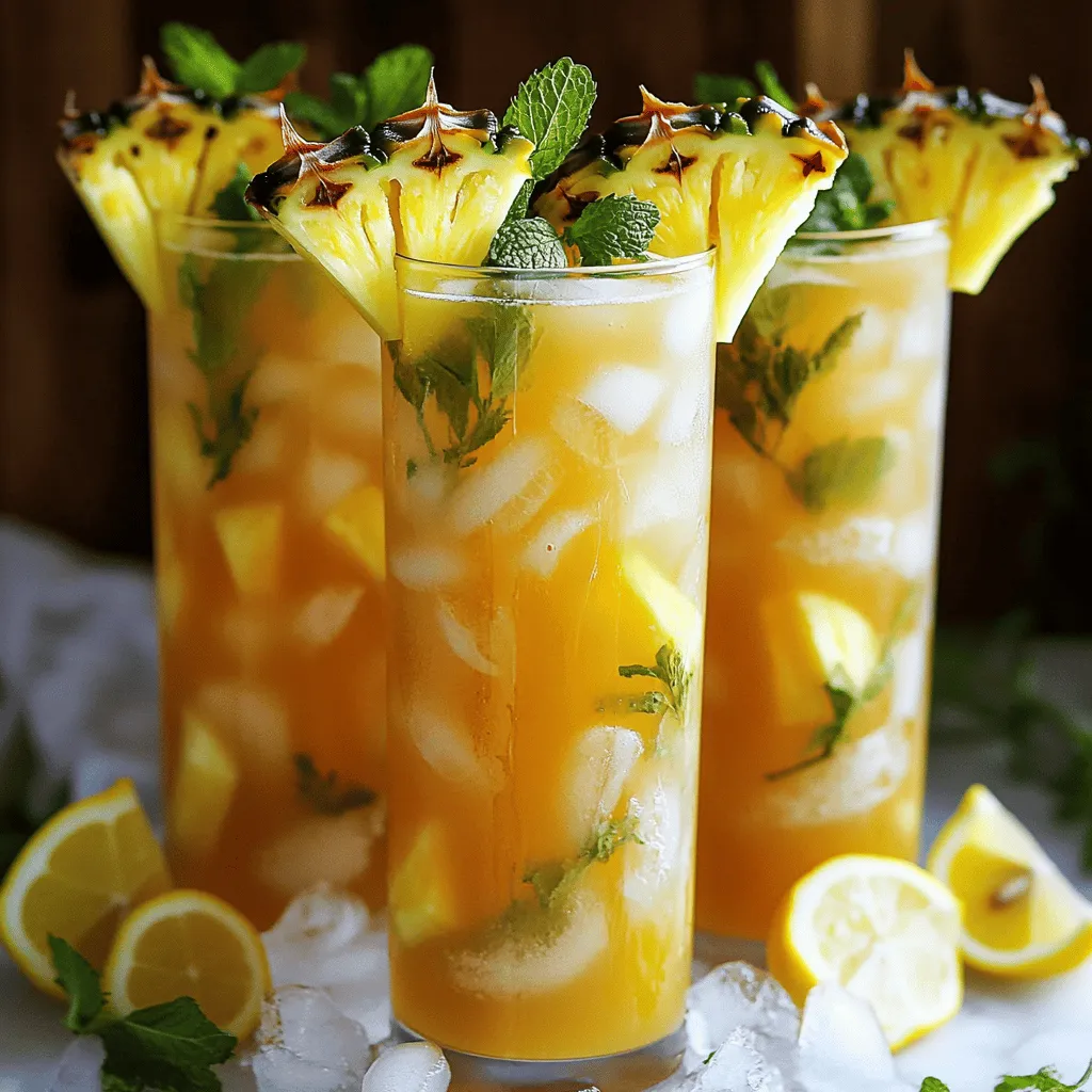 To make a lemony pineapple iced tea, you need fresh and bright flavors. This drink is simple and fun. Let’s dive into the steps!