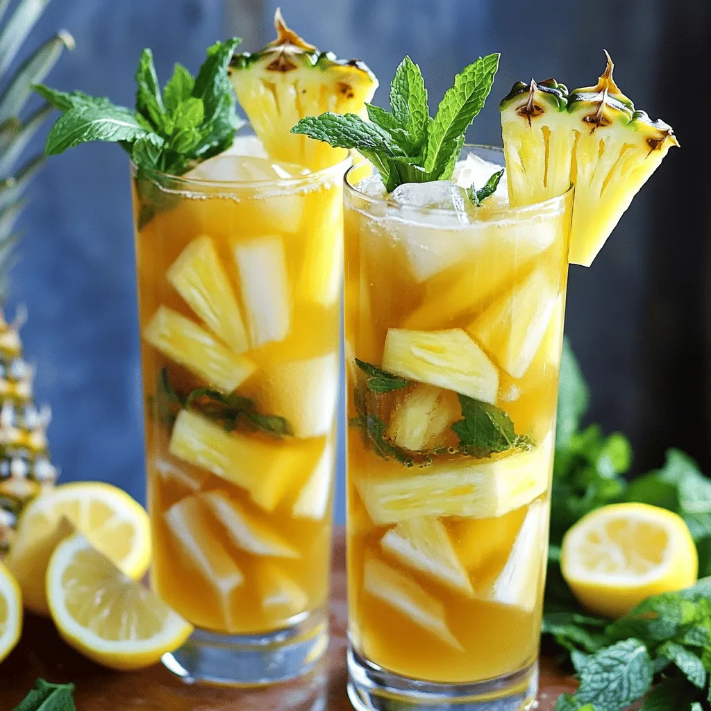 Lemony Pineapple Iced Tea Recipe Refreshing Delight