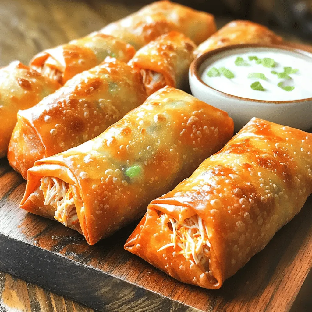 Buffalo Chicken Egg Rolls Flavorful and Easy Recipe