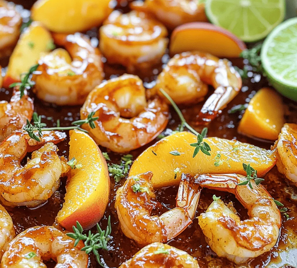 To fully appreciate the magic of Bourbon Peach Roasted Shrimp, it’s crucial to understand the role of each ingredient in this delightful dish. Let’s dive deeper into what makes this recipe so special, starting with the star players.