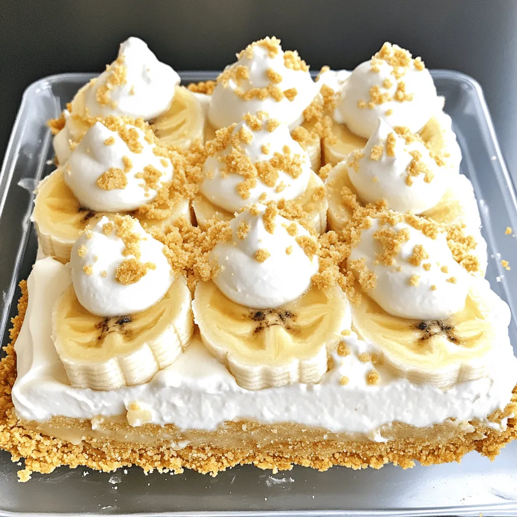 To make the No Bake Banana Cream Pie, you need fresh and simple ingredients. Here’s what you will need: