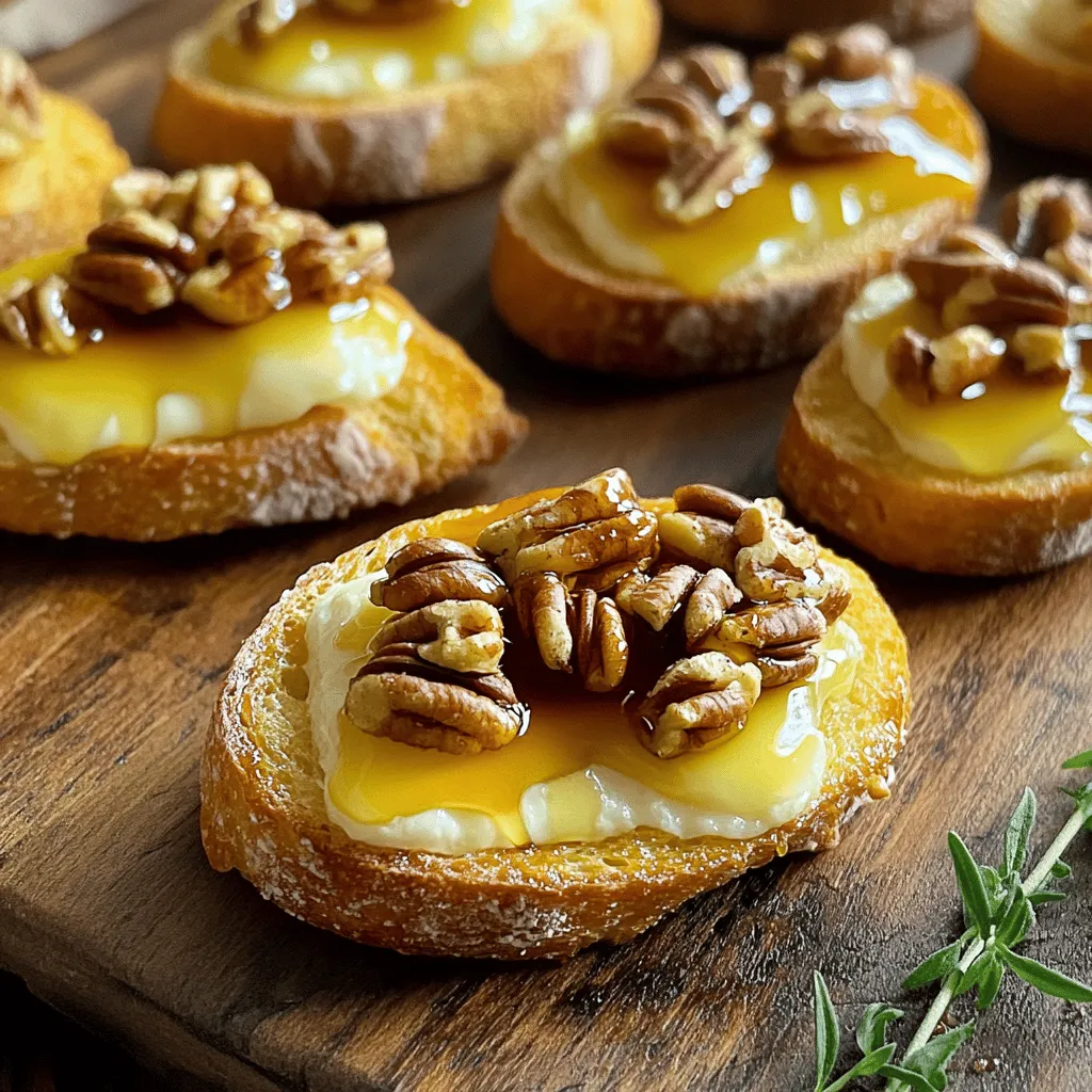Maple Pecan Brie Crostini Fresh and Tasty Appetizer