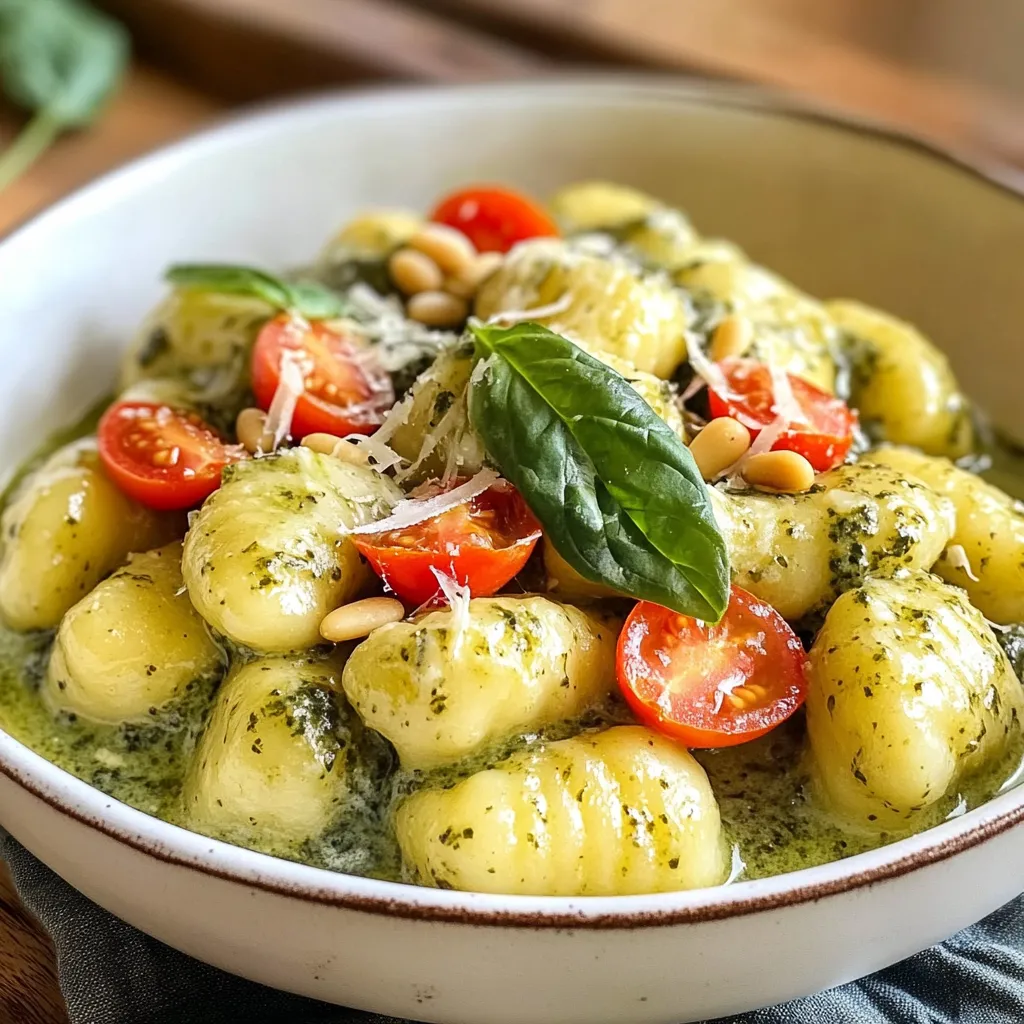 Creamy Pesto Gnocchi Delicious and Simple Recipe