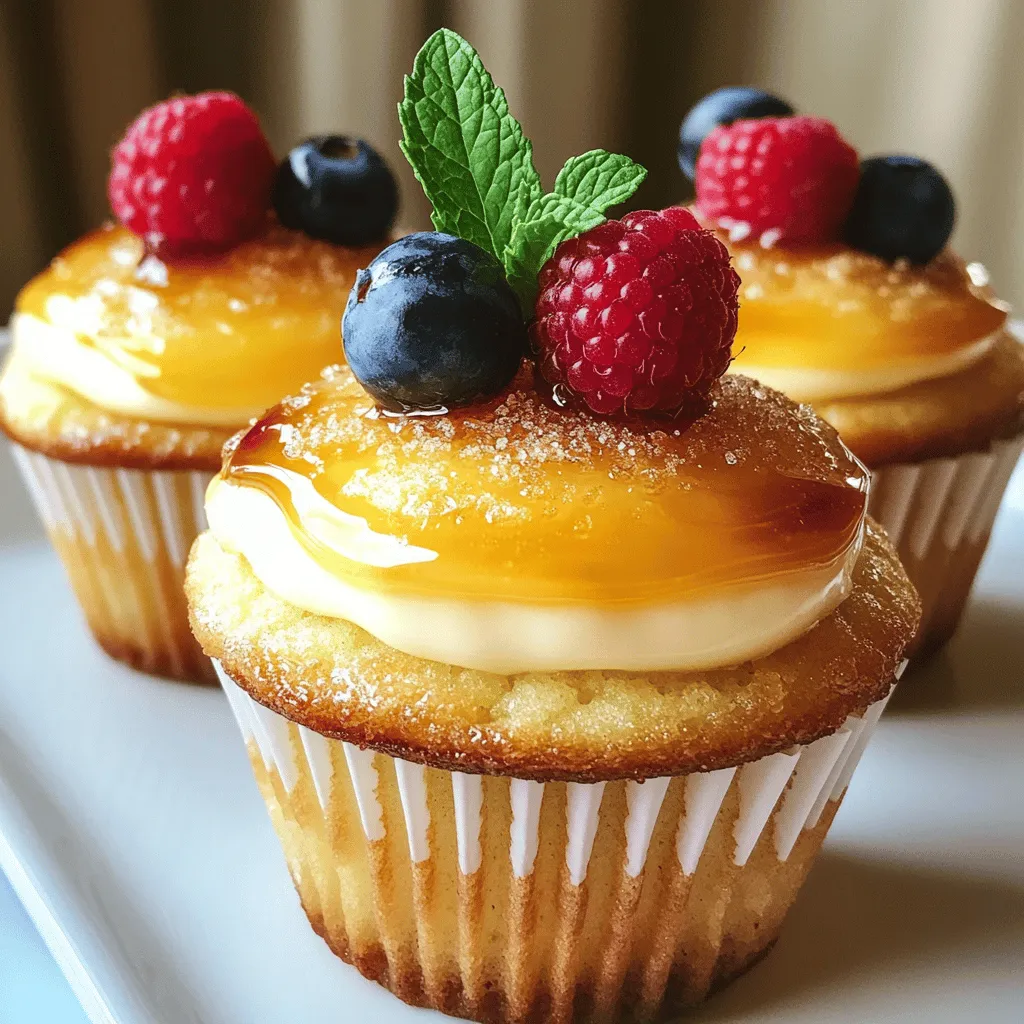Crème Brûlée Cupcakes Irresistible Dessert Delight