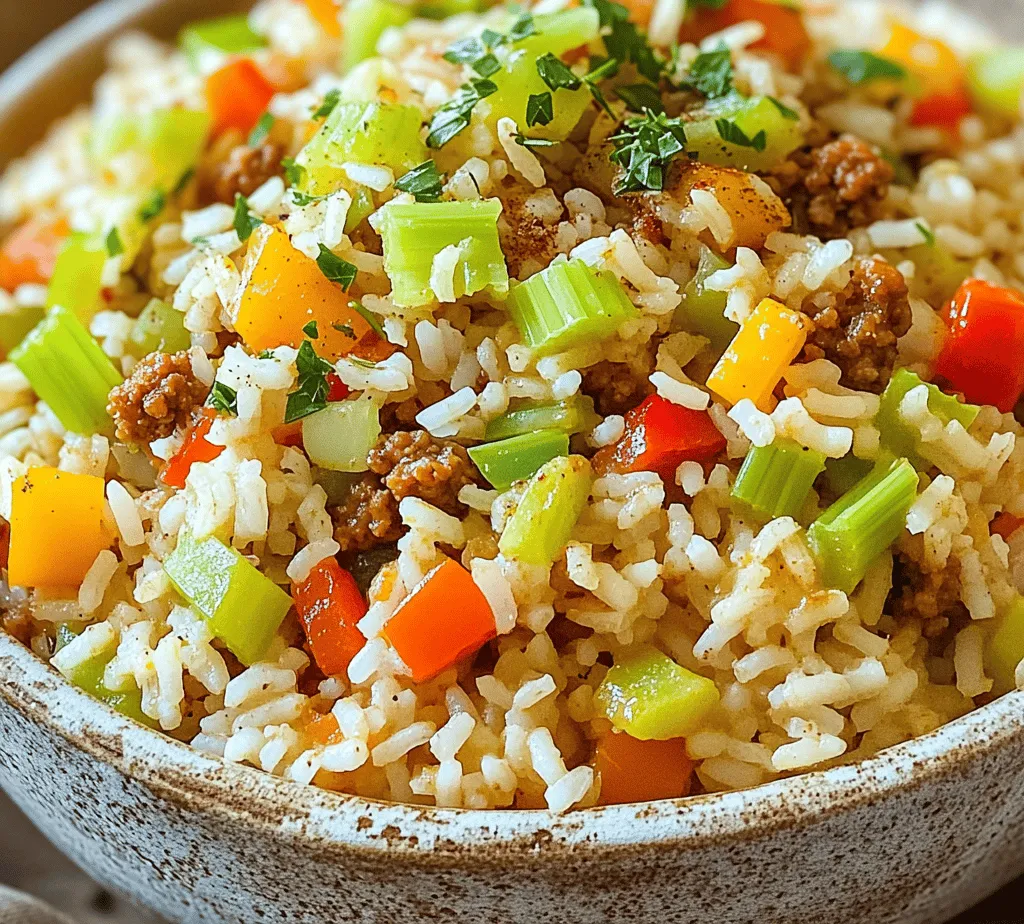 Dirty Rice gets its name from its unique appearance, as it combines rice with a melange of meats and spices that create a “dirty” hue. Originating in Louisiana, this dish is often associated with Cajun and Creole cooking. It is said to have roots in the rural communities of the South, where cooks would use whatever ingredients they had on hand, transforming leftovers into a hearty and satisfying meal. This adaptability speaks to the resourcefulness of Southern cooks and is a testament to the creativity inherent in culinary traditions.