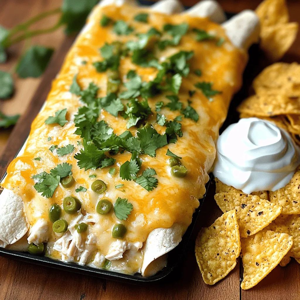 For my Cheesy White Chicken Enchiladas, you will need: