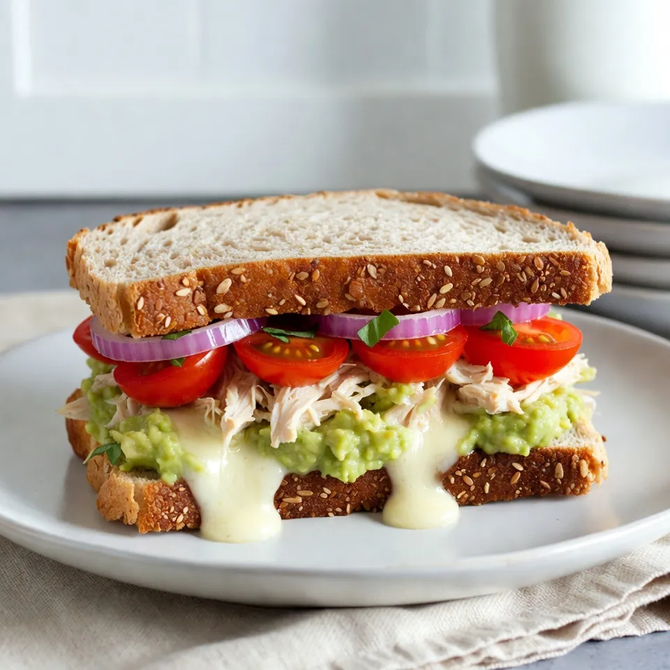 Chicken Avocado Melt Sandwich Irresistible Delight