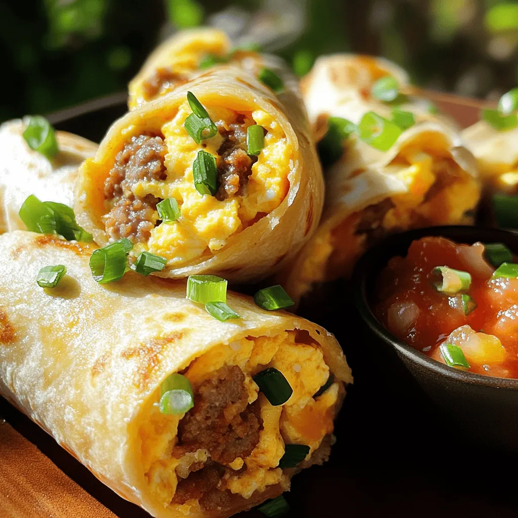 Sausage and Egg Breakfast Rolls Quick and Easy Recipe