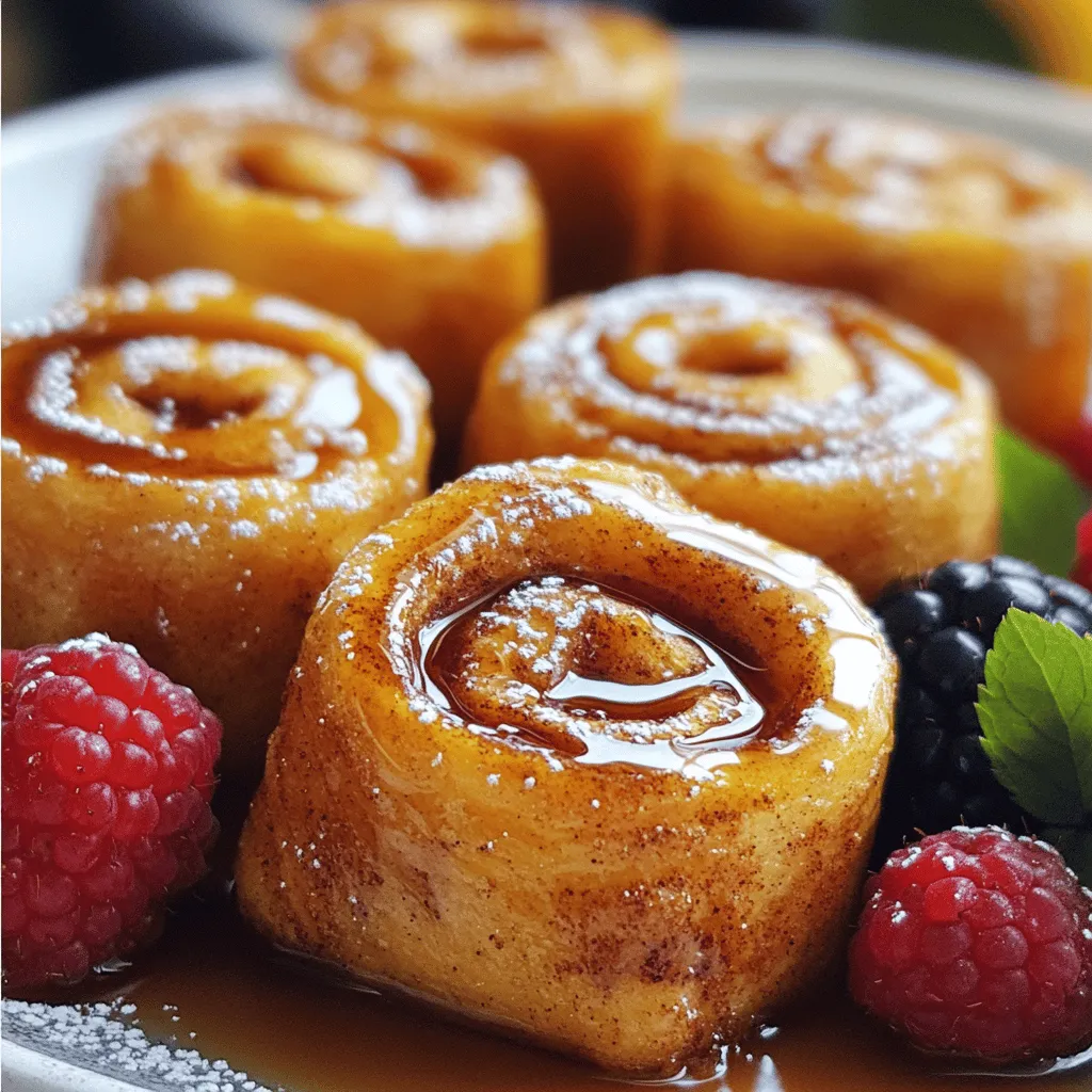 Cinnamon roll French toast bites are small, sweet treats. They mix the flavor of cinnamon rolls with French toast. You start with refrigerated cinnamon roll dough. Then, you cut it into small pieces. This makes them easy to eat. Each bite is soft, warm, and covered in egg mixture.