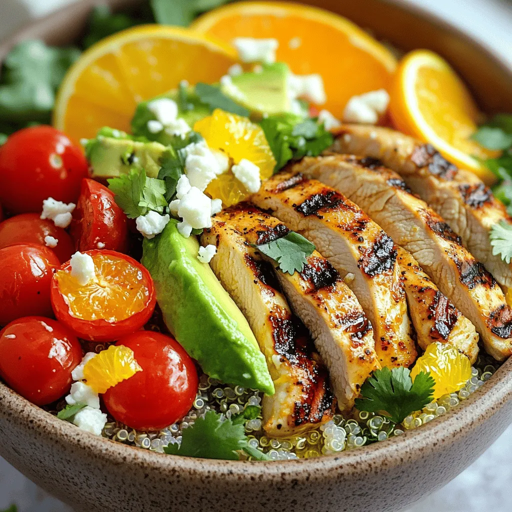 Summer Citrus Grilled Chicken Bowls Fresh and Flavorful