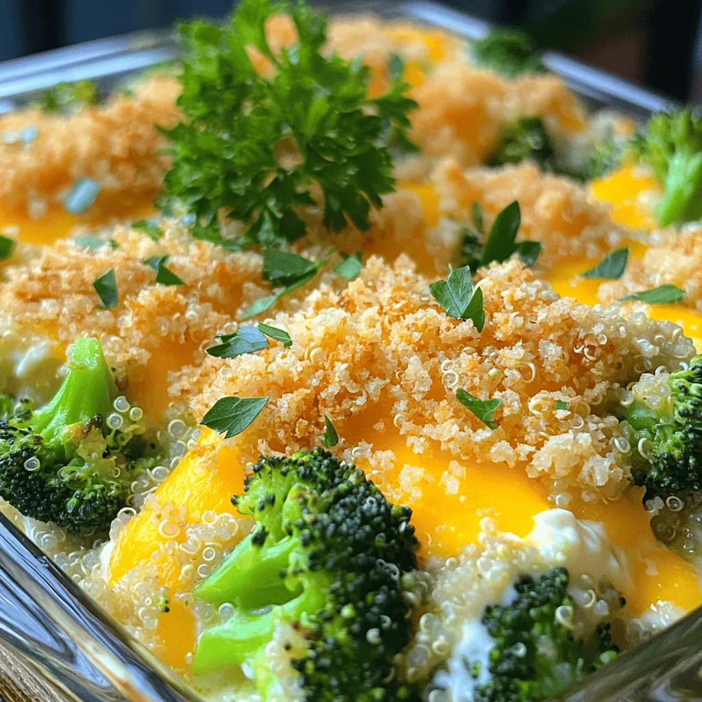 To make a great broccoli cheese casserole, you need a few key ingredients. First, use fresh broccoli. I like to use about 4 cups of fresh broccoli florets. This adds color and nutrition.
