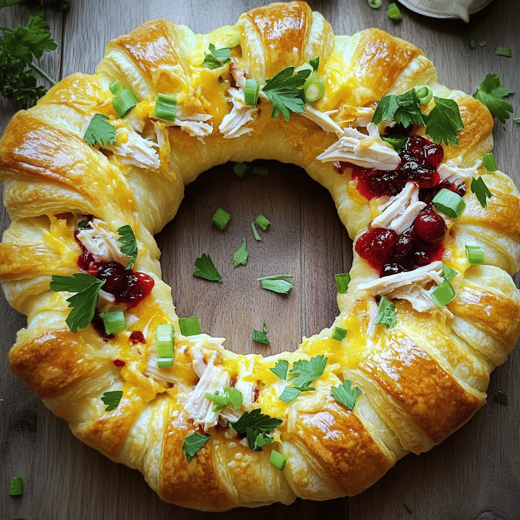 Savory Turkey and Cranberry Crescent Ring Delight