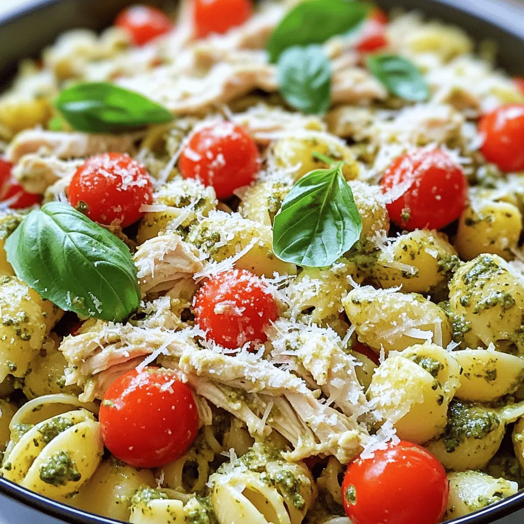 Pesto Slow Cooker Chicken Pasta Recipe