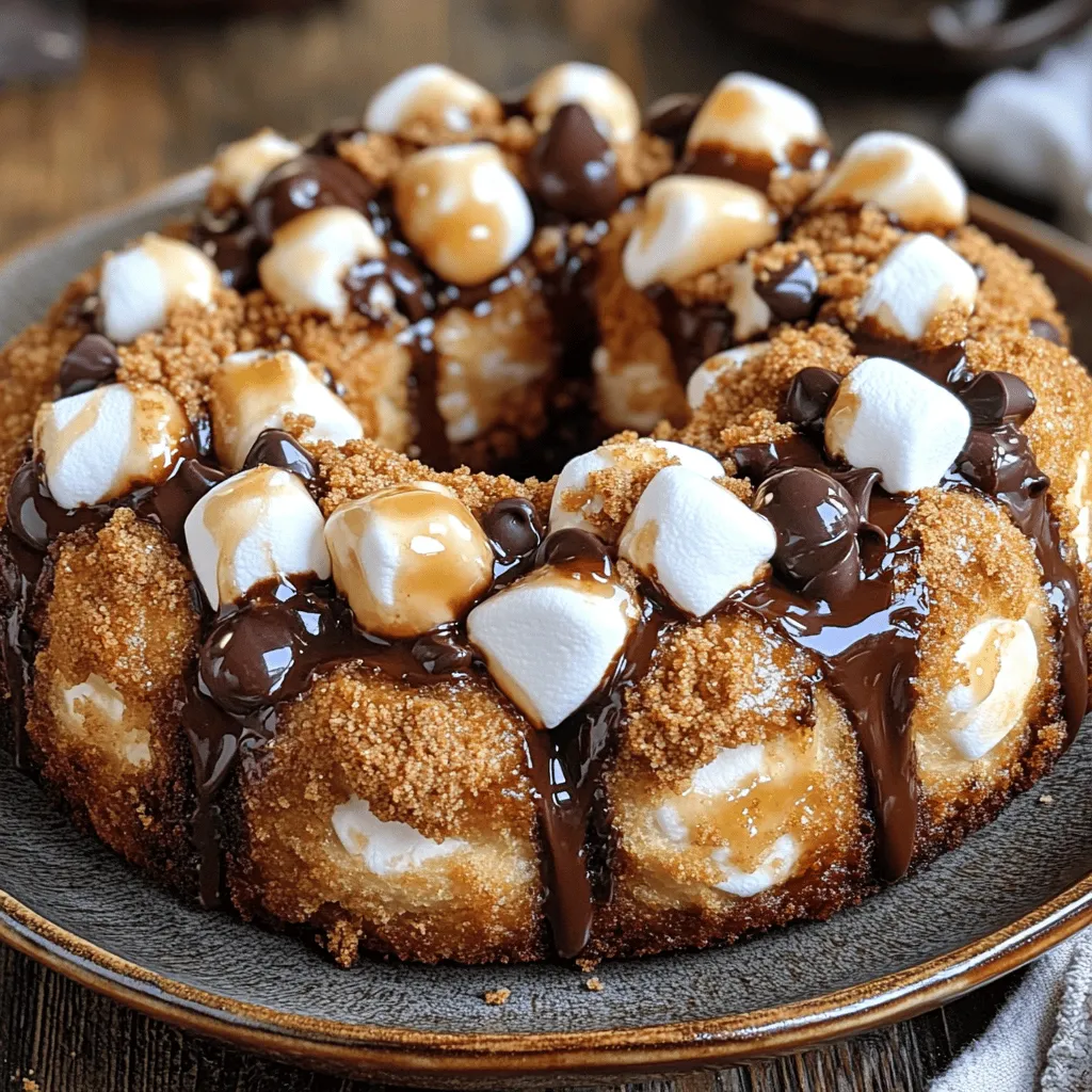 S&#8217;mores Monkey Bread Tasty and Fun Dessert Recipe
