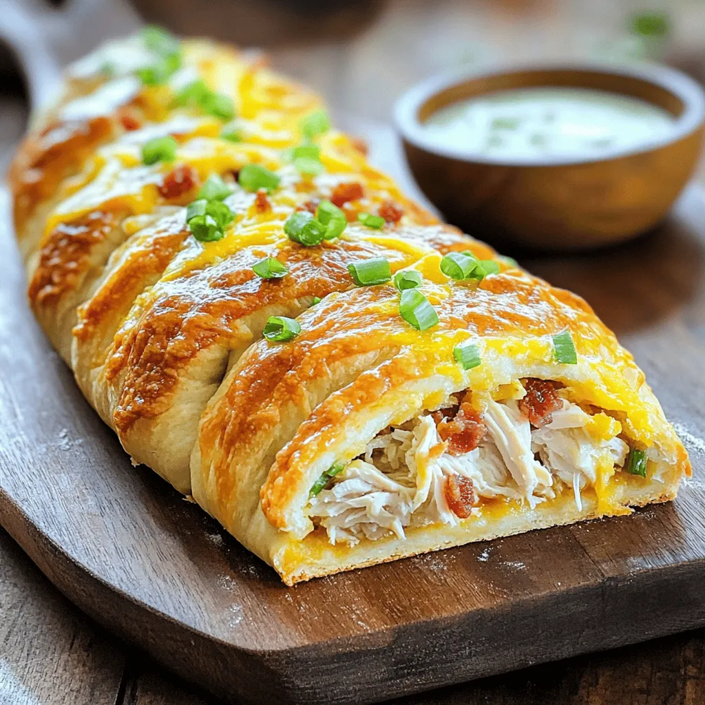 For a great Chicken Bacon Ranch Stromboli recipe, you need a few key ingredients. The base is pizza dough. You can buy it or make it at home. I often use 1 pound of pizza dough.
