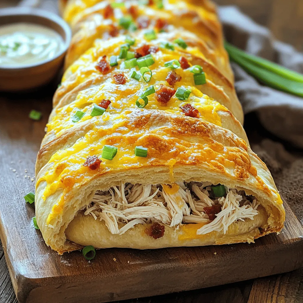 Chicken Bacon Ranch Stromboli Golden Flavor Treat