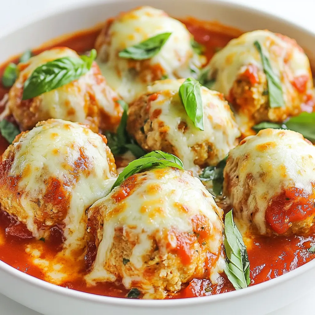 Satisfying Chicken Parmesan Meatballs Easy Dinner Recipe