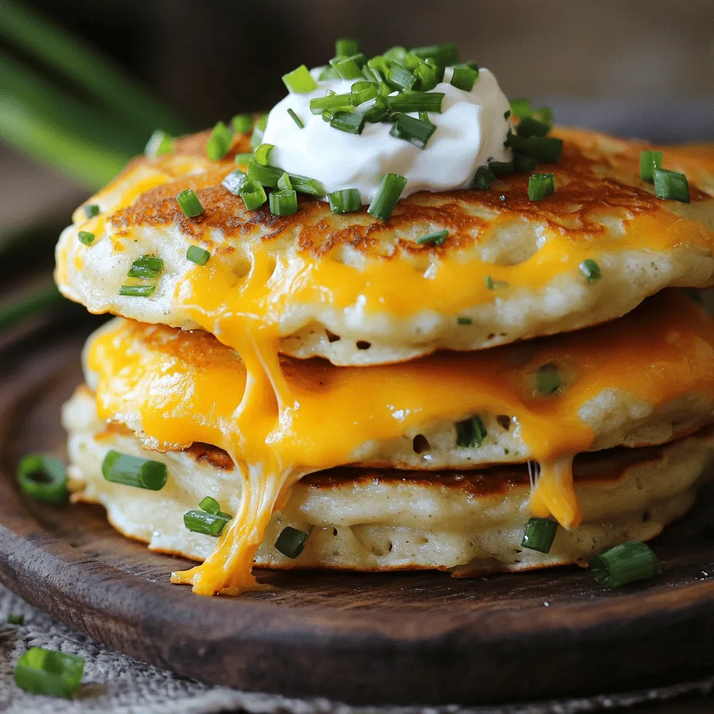 Cheesy Savory Pancakes Irresistible Breakfast Delight