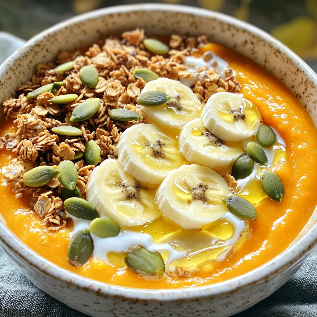 Pumpkin Protein Smoothie Bowl Energizing Health Boost
