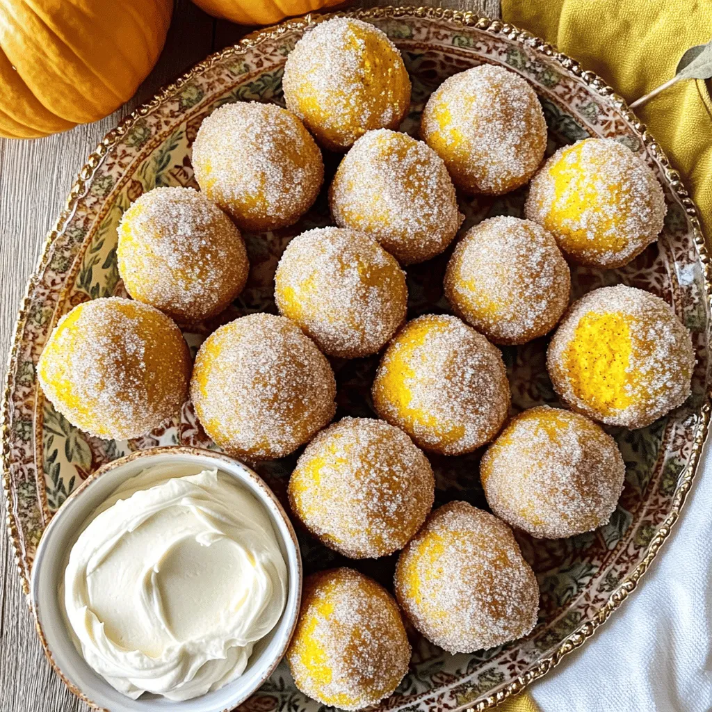 Pumpkin Donut Holes Cinnamon Sugar Delightful Treat
