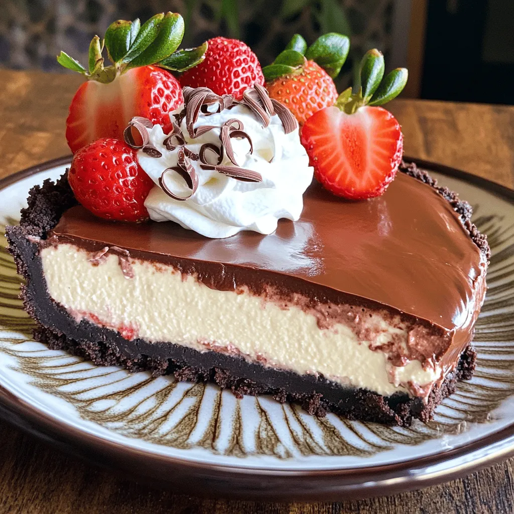 To make a Chocolate Strawberry Cheesecake, you will need: