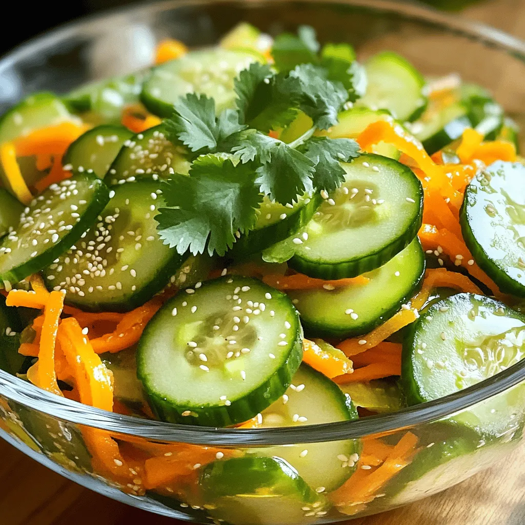 Sesame Crunch Cucumber Salad Fresh and Flavorful Delight