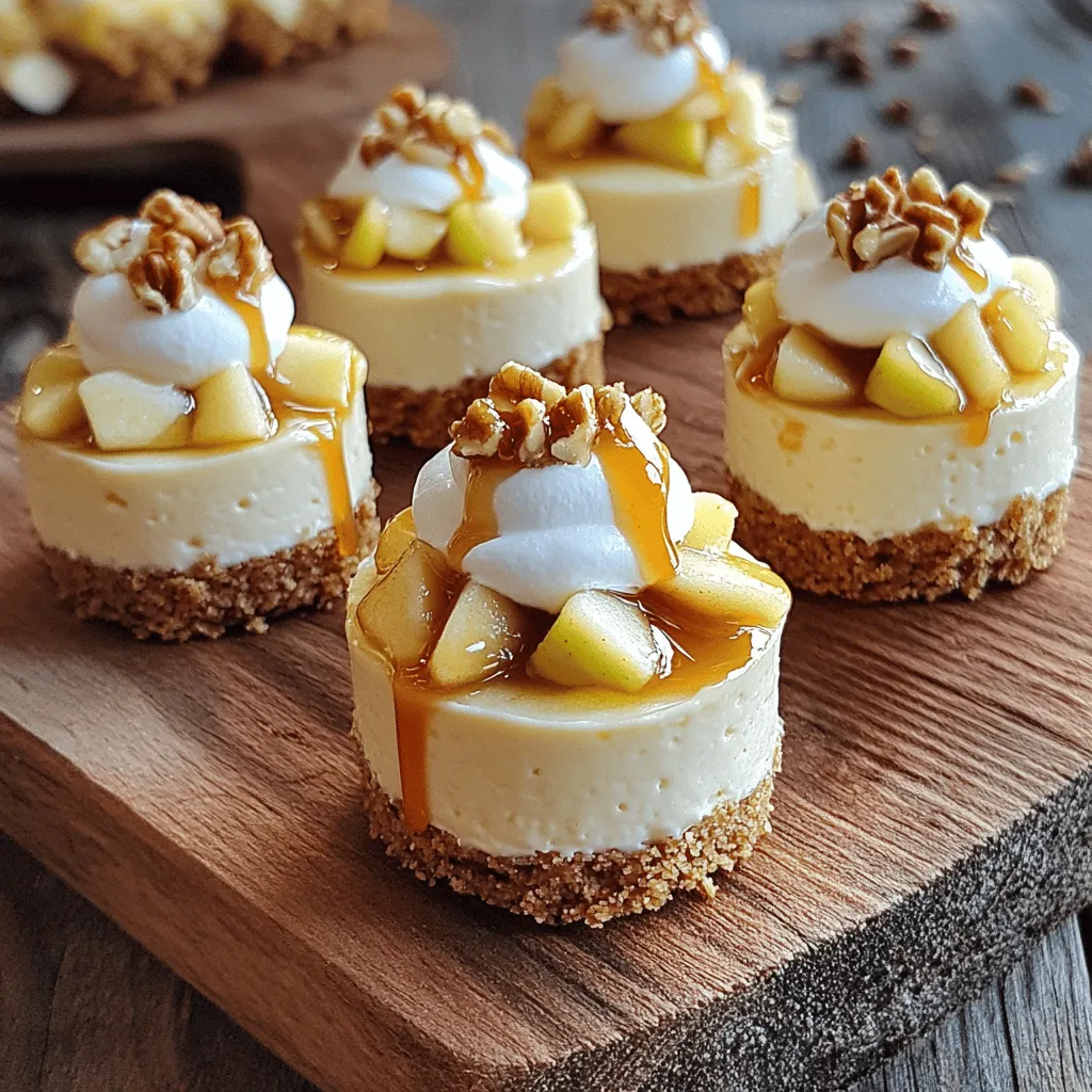 Mini Caramel Apple Cheesecake Bites Easy and Delicious