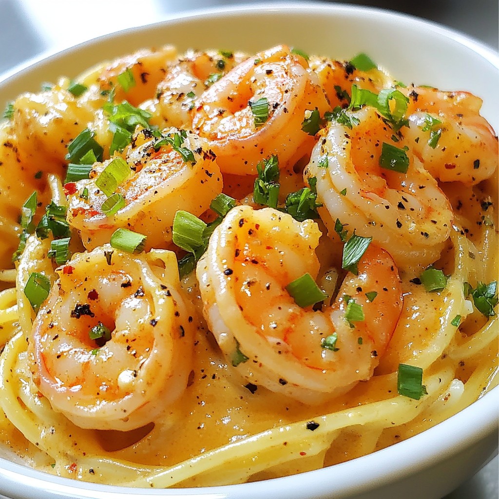 Creamy Cajun Shrimp Linguine Rich and Flavorful Dish