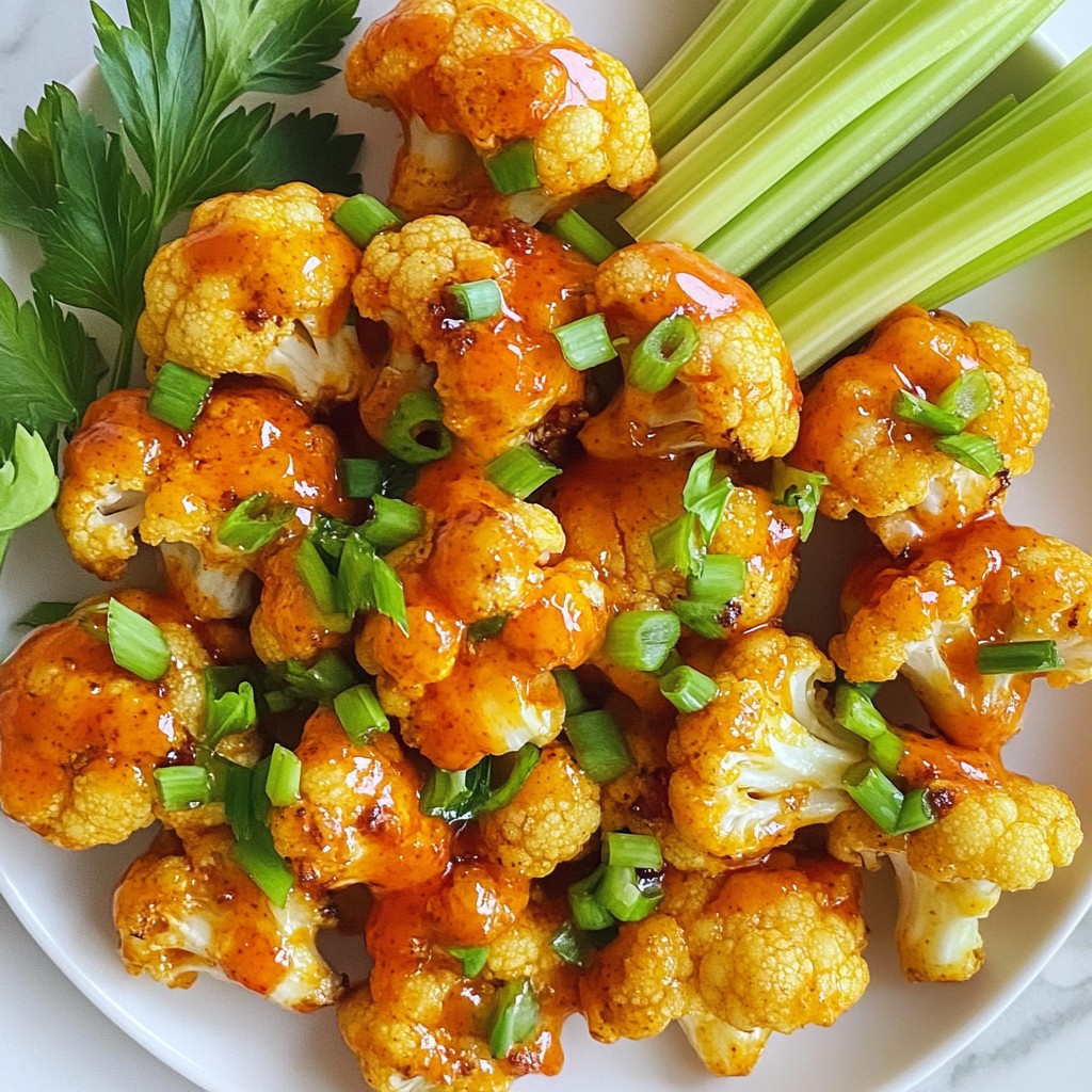 Crispy Buffalo Cauliflower Bites Simple and Tasty Snack