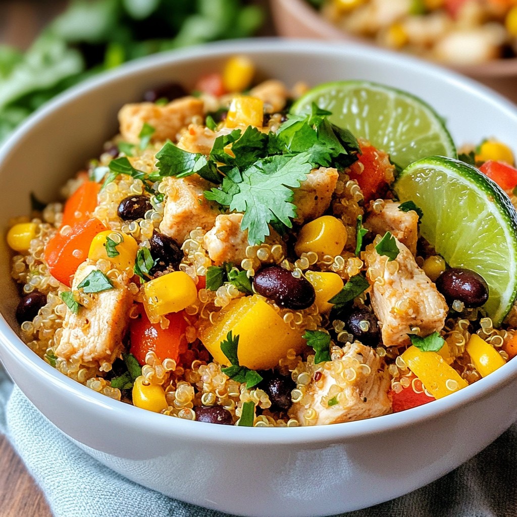 Easy Instant Pot Chicken Quinoa Bowls Simple Meal Prep