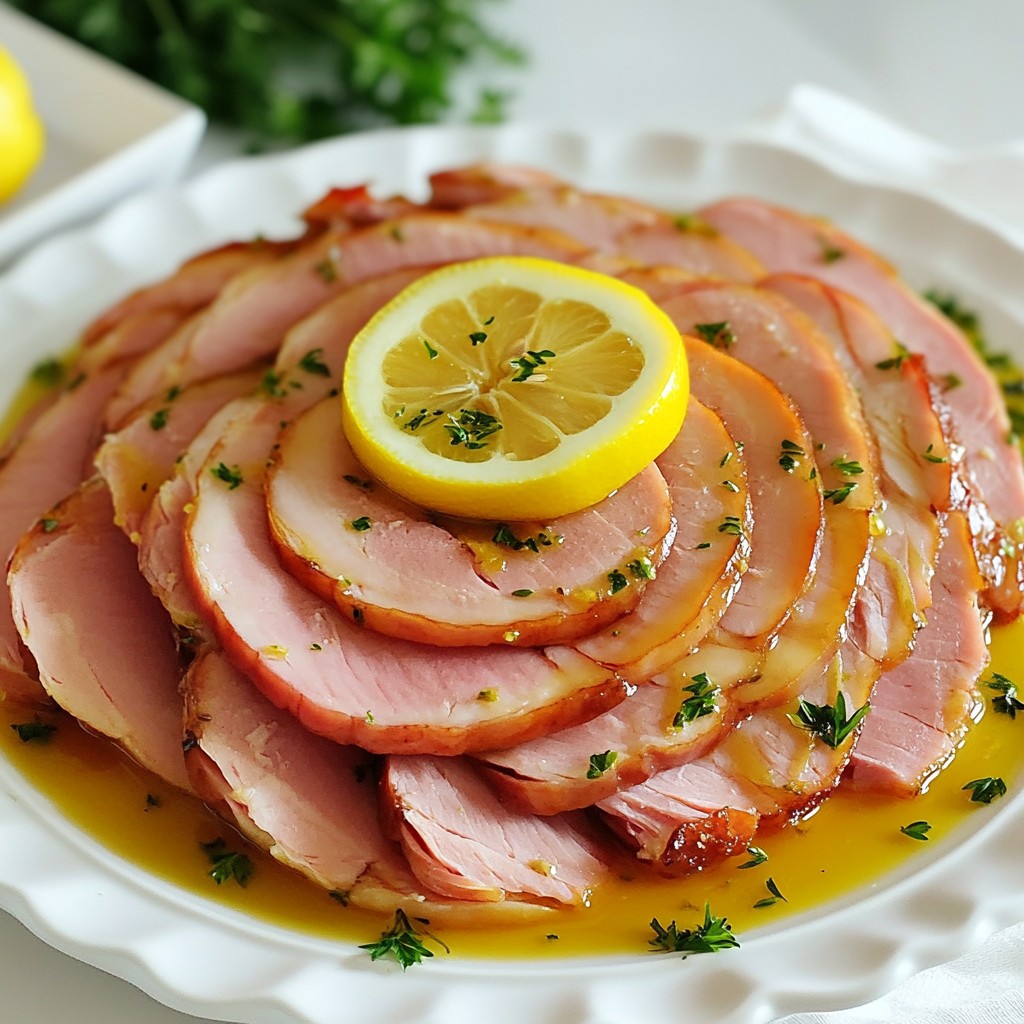 Savory Instant Pot Lemon Herb Turkey Ham Recipe