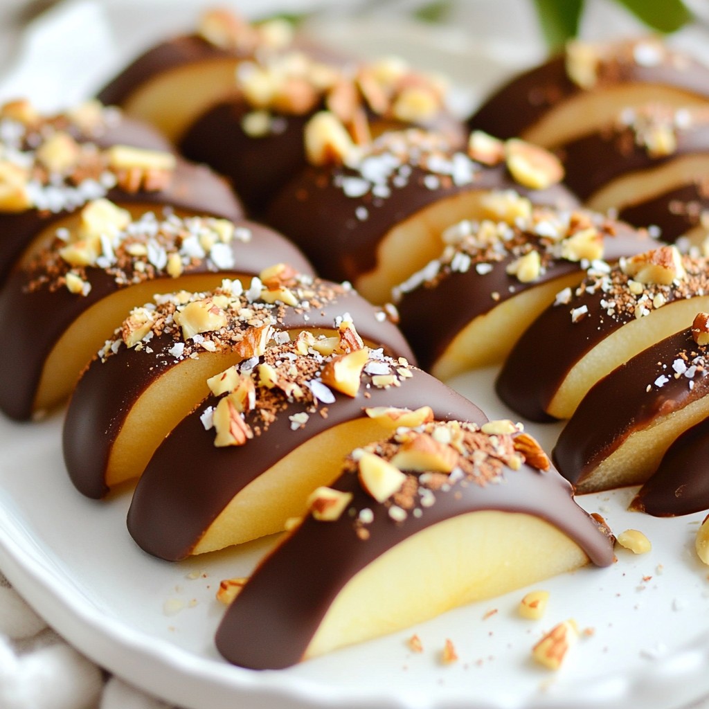 Chocolate Covered Apple Slices Irresistible Treat Recipe