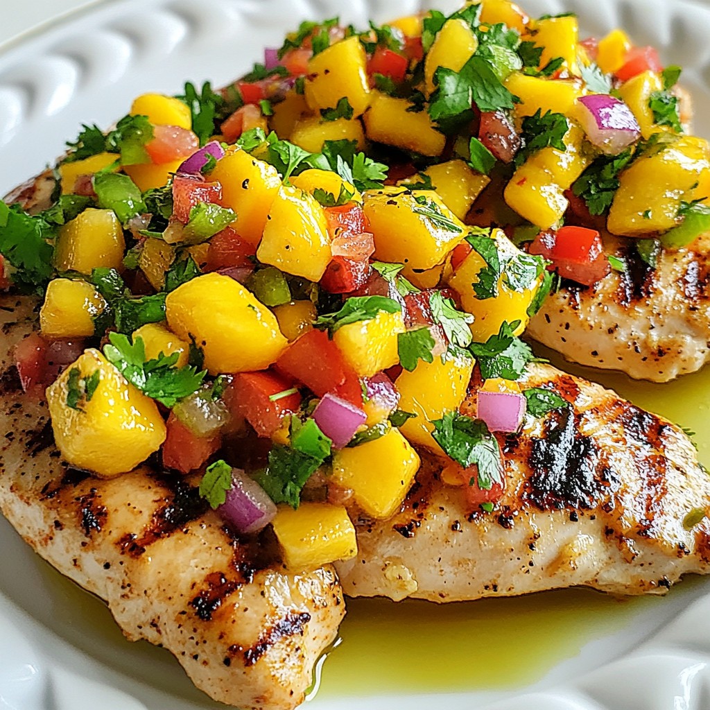 Tropical Mango Salsa Chicken Flavorful Grilled Dish