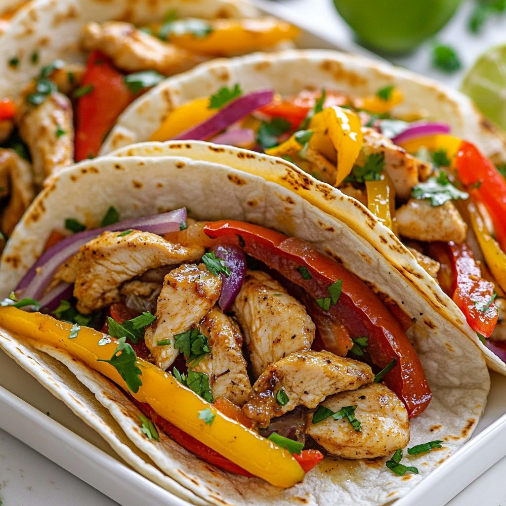 Honey Lime Chicken Fajitas Flavorful and Simple Meal