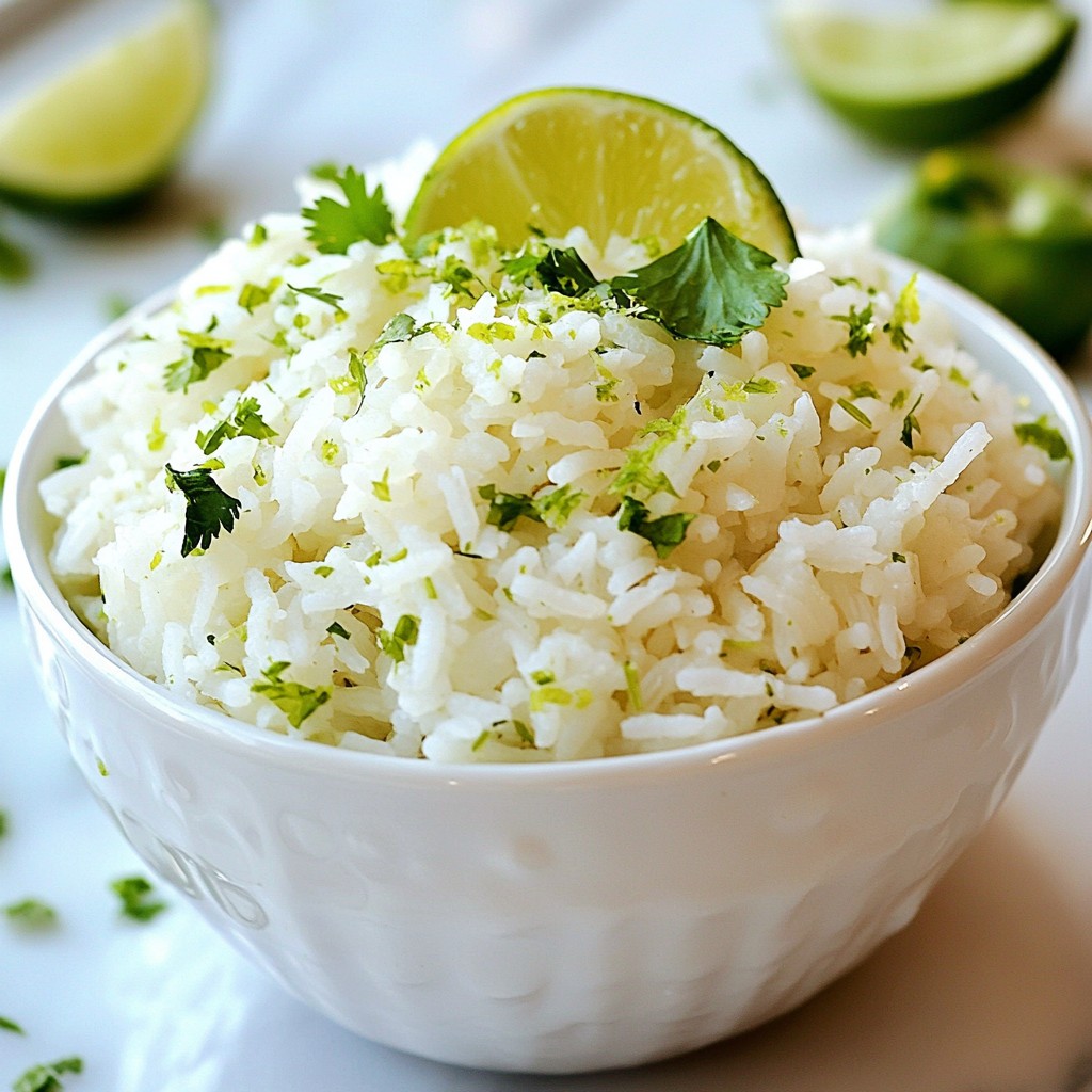 Coconut Lime Rice Delightful Simple Flavorful Dish