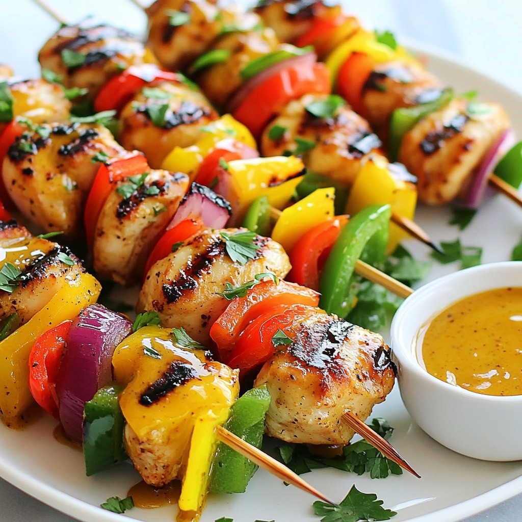 Flavorful Honey Mustard Chicken Kabobs Easy Recipe