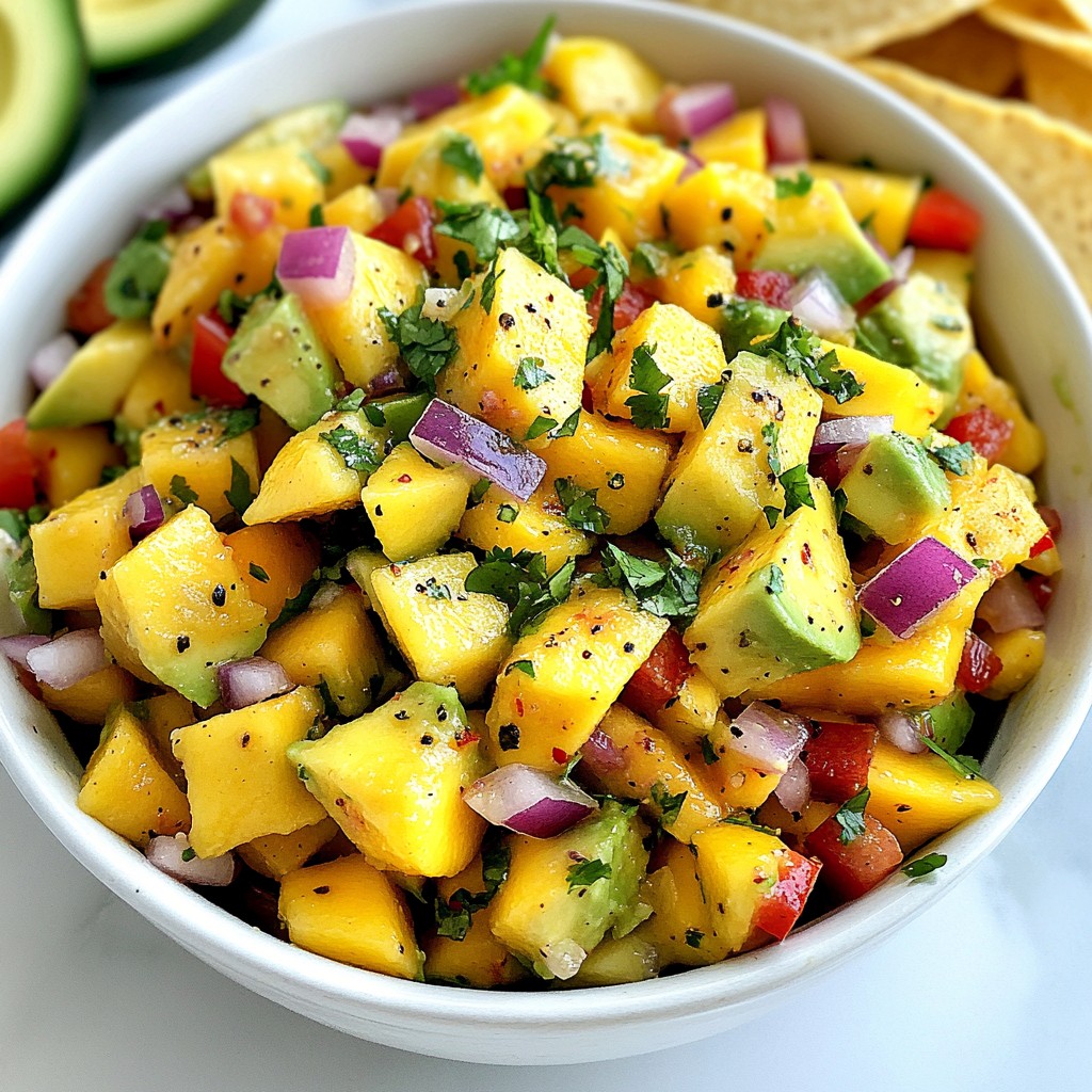 Mango Avocado Salsa Flavorful and Fresh Recipe