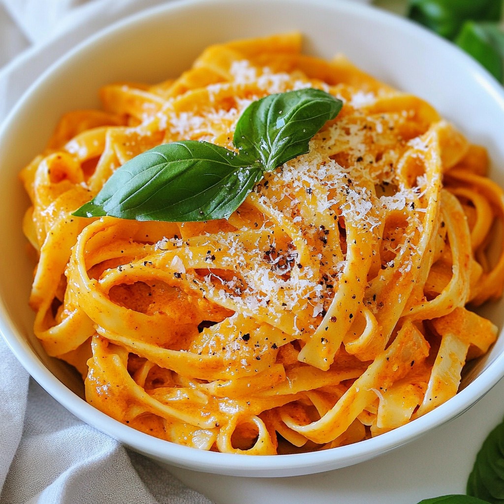 Creamy Roasted Red Pepper Pasta Flavorful Delight
