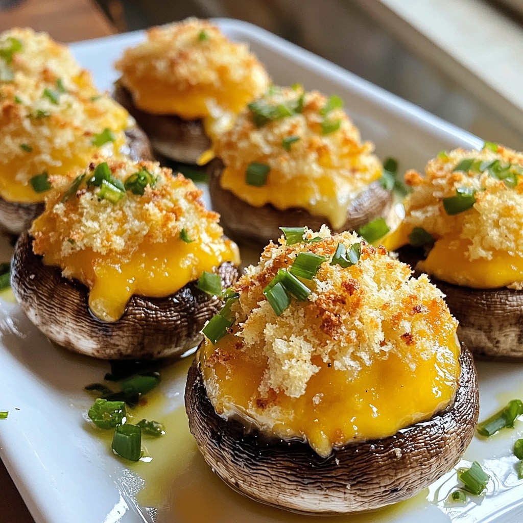Jalapeño Popper Stuffed Mushrooms Flavorful Appetizer